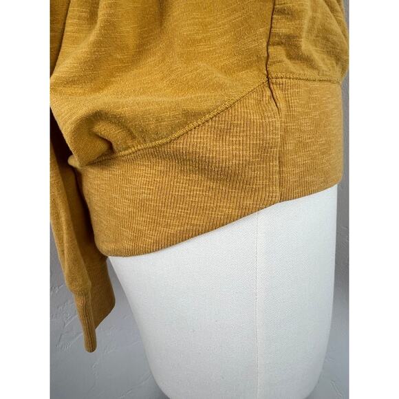 SUNDAY FUNDAY Long-Sleeve Mustard Yellow T-Shirt (Womens: Medium) - Picture 8 of 11